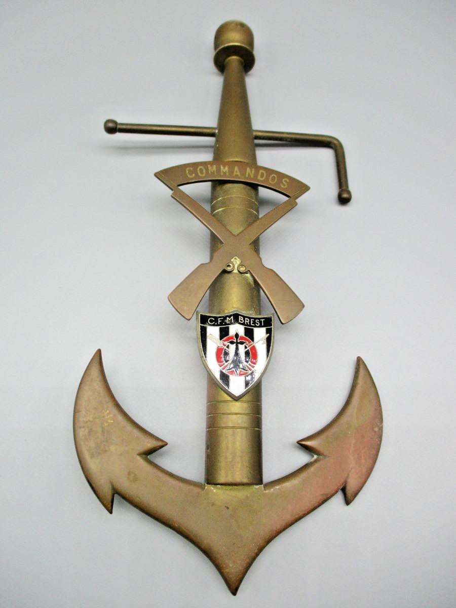 French Trench Art Commandos Marine CFM Brest Military Training Center Anchor