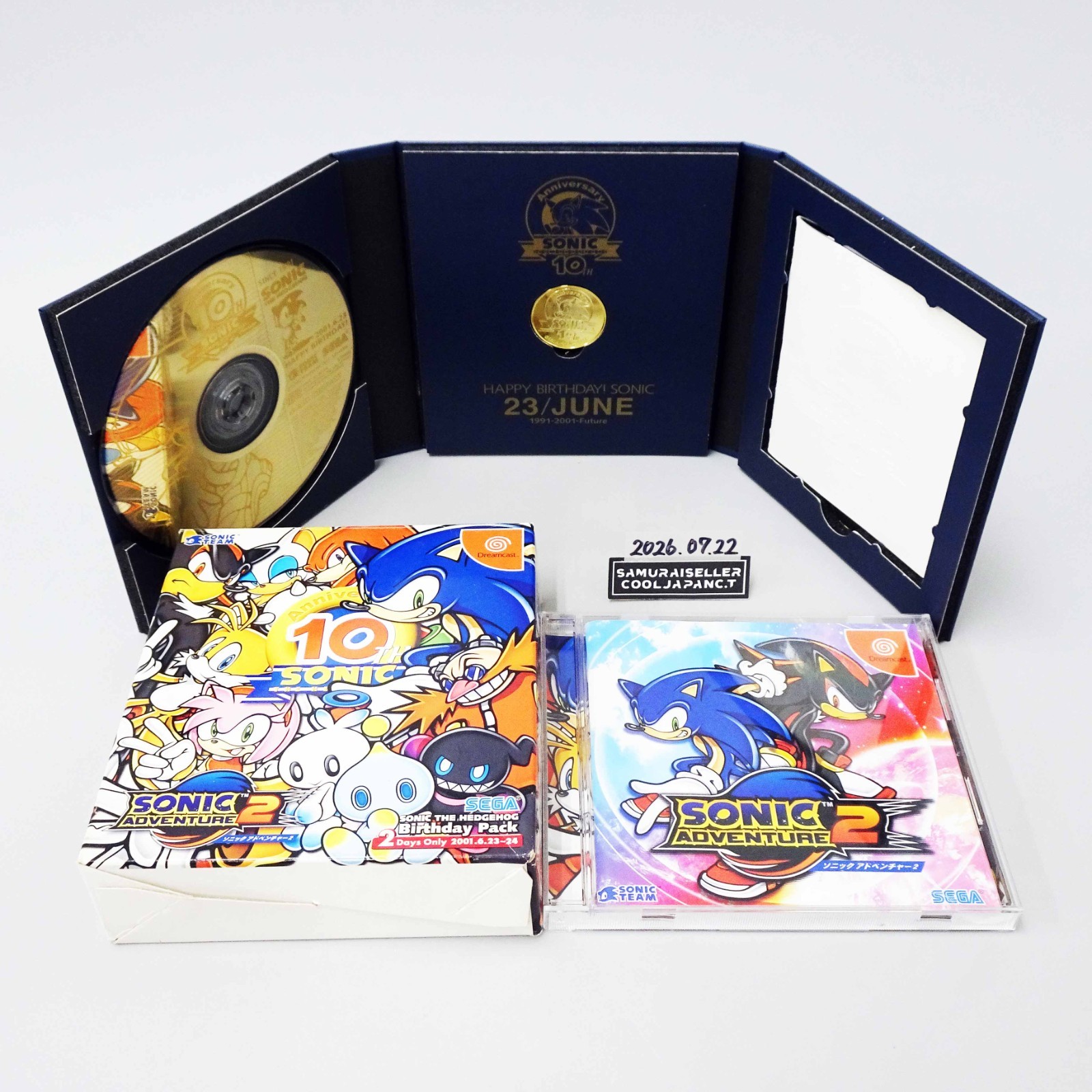 Sonic Adventure 2 Birthday Pack Limited Edition 10th ANNIVERSARY Dreamcast Japan