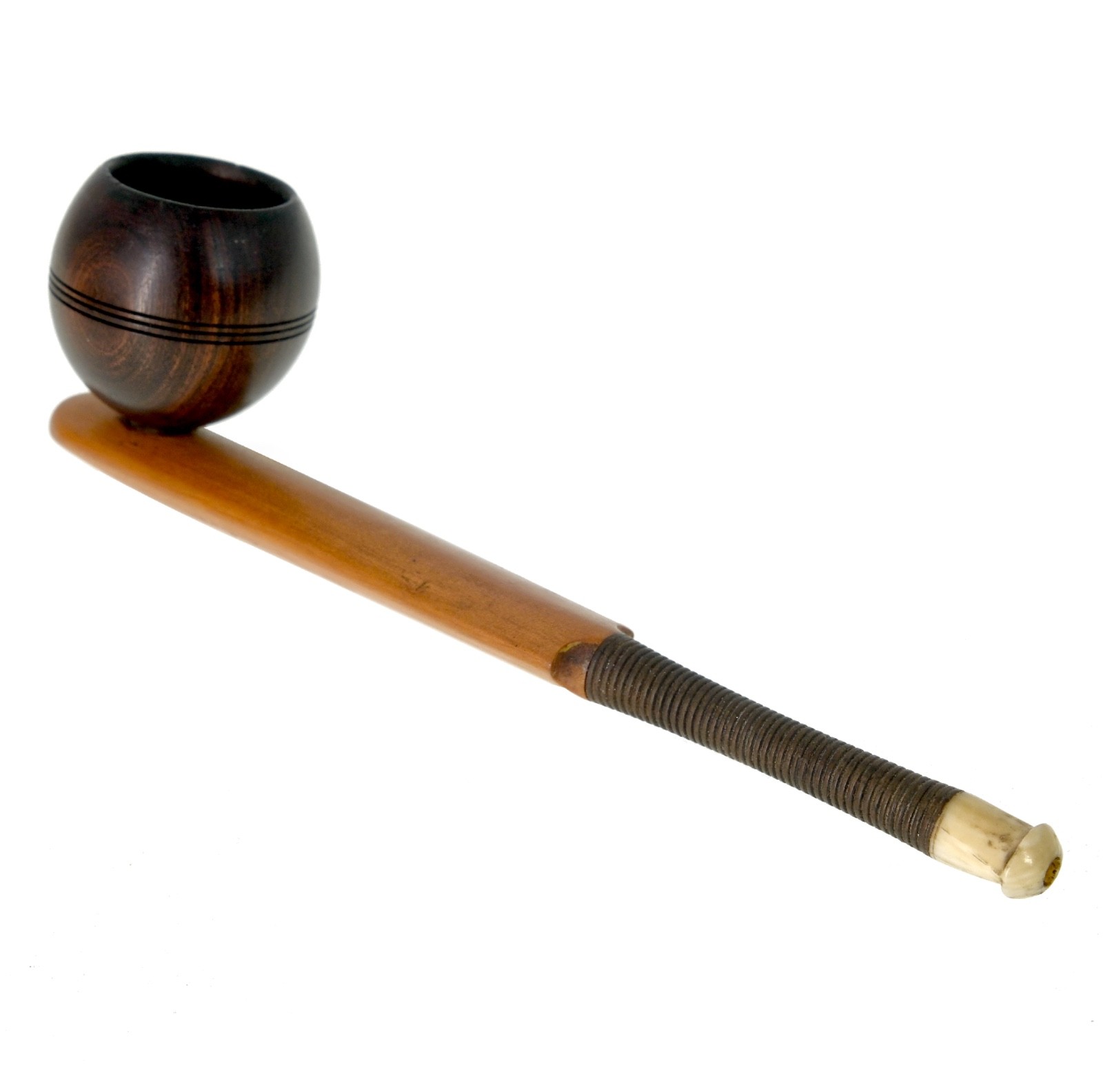 RARE Antique Novelty Cricket Bat Ball Smoking Pipe