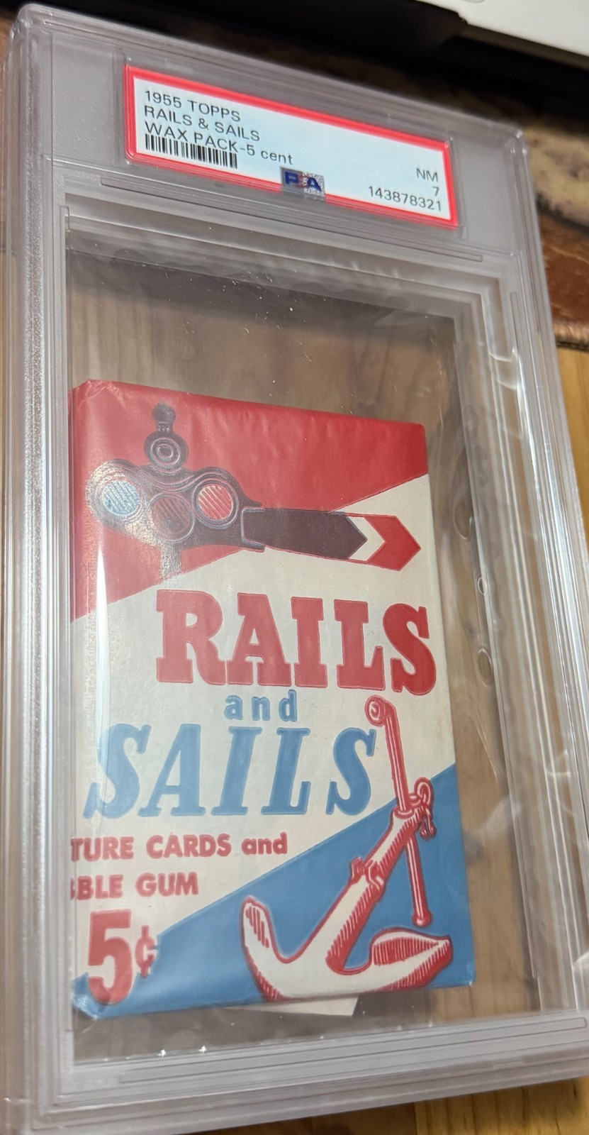 1955 Topps Rails and Sails Unopened Wax Pack PSA 7 NM RARE Only one on Ebay