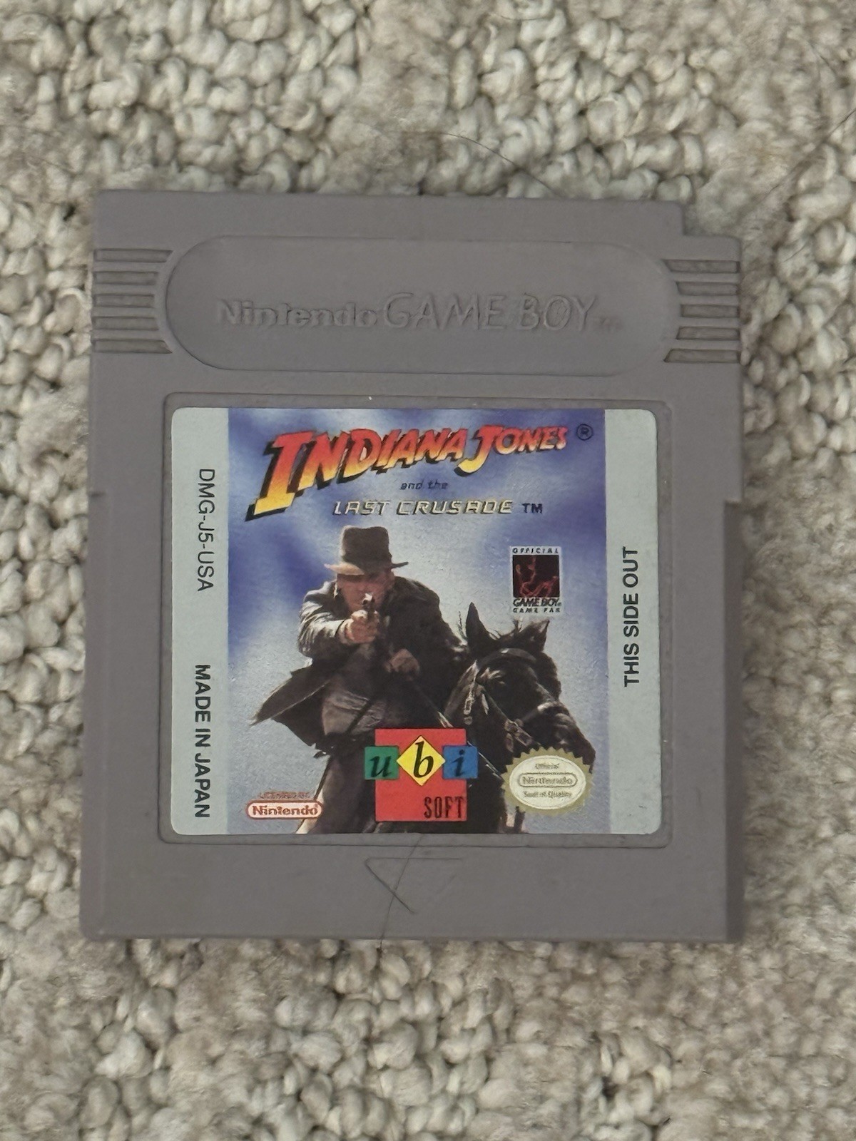 Indiana Jones and the Last Crusade (Nintendo GameBoy) Authentic Tested