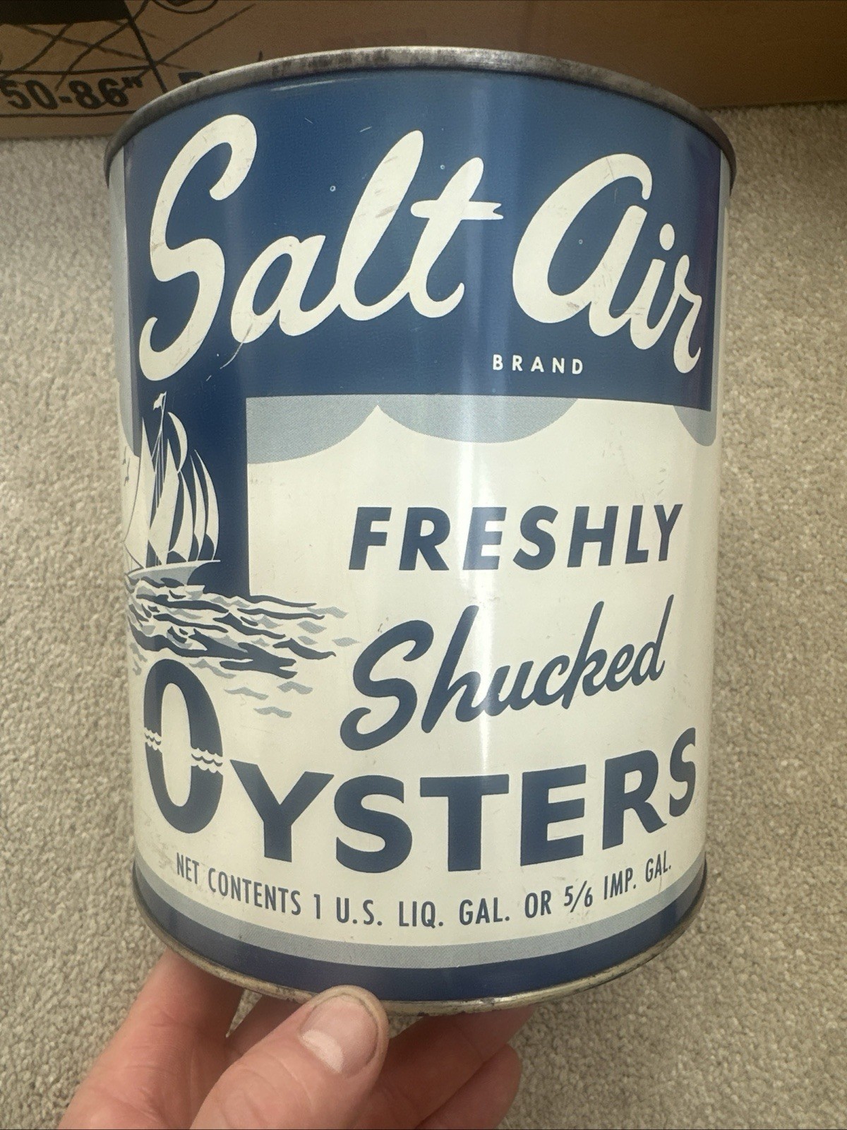 Lot Of 3 Vintage Oysters Tin/Can