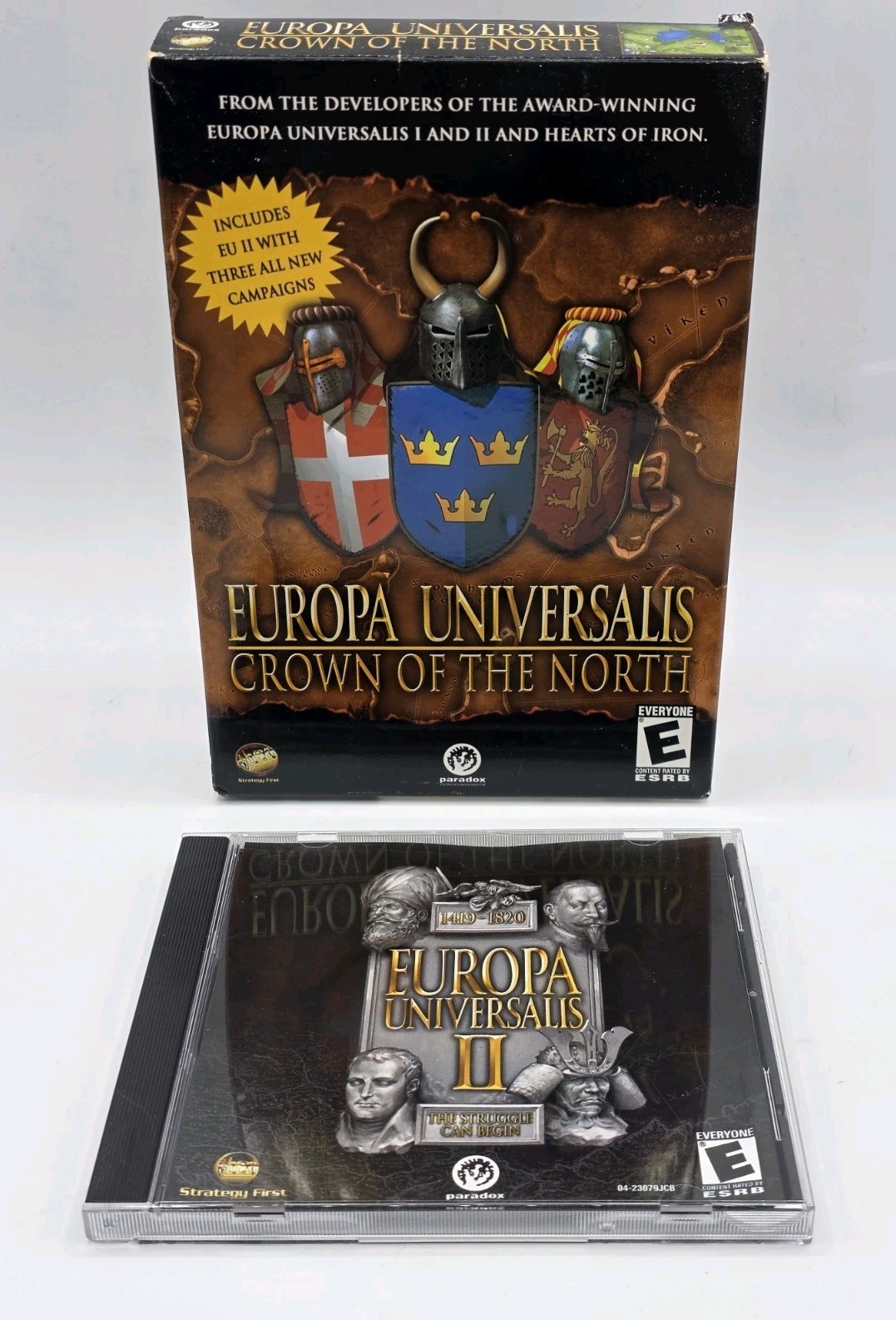 Europa Universalis Crown of the North PC Complete CIB & Universalis 2 Disc Only