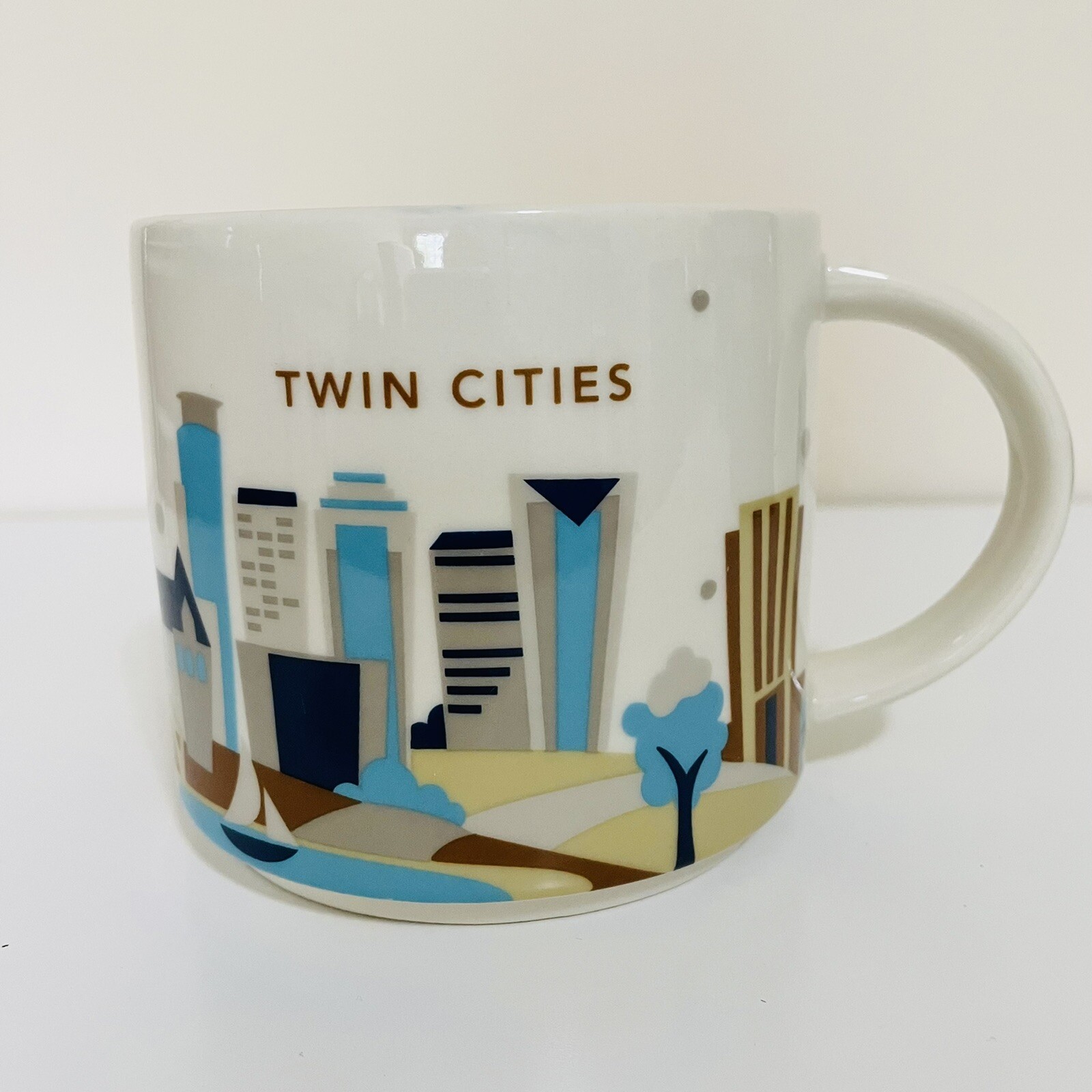 Starbucks Mug Twin Cities You Are Here YAH 14 Oz Minneapolis St Paul Minnesota 