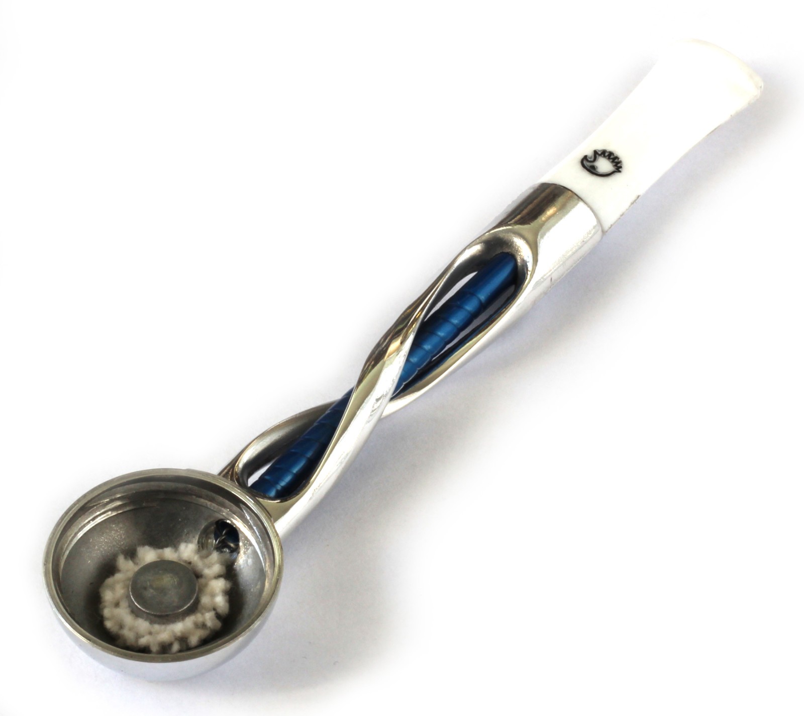 FALCON pipe Shillelagh stem Blue color tube + White mouthpiece - New and RARE