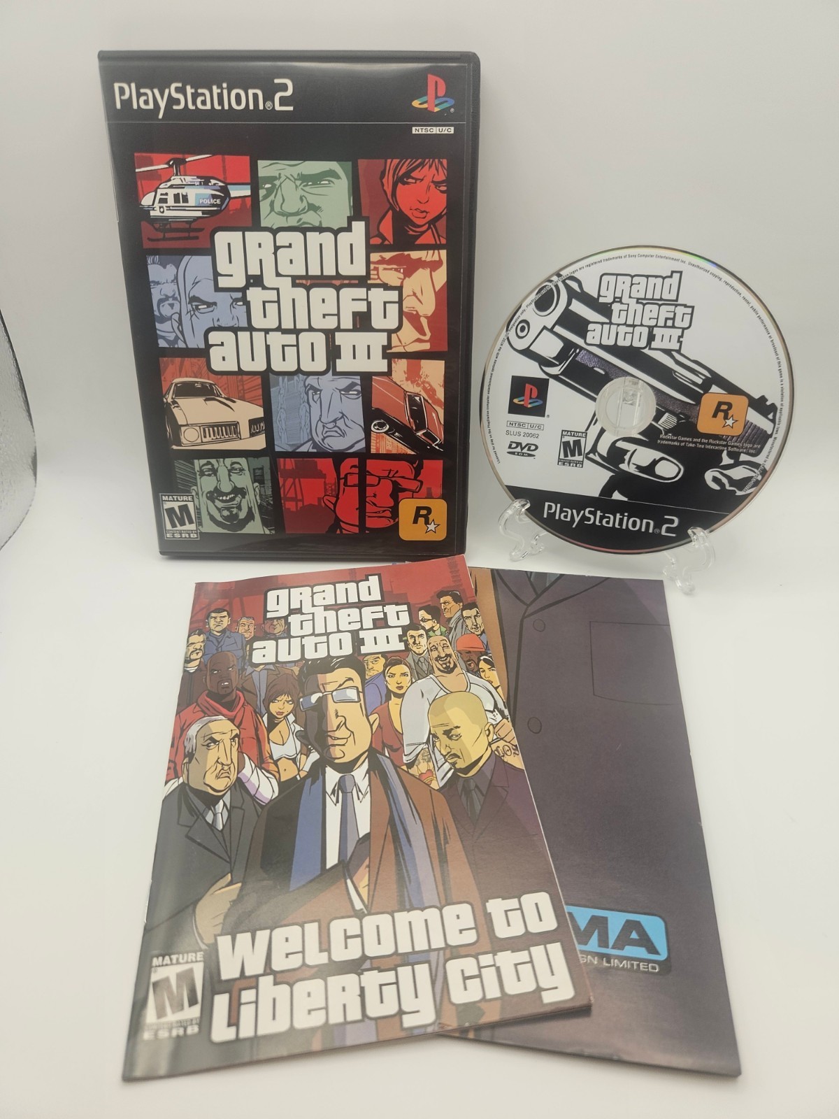 Grand Theft Auto III 3 Playstation 2 PS2 First Print Complete CIB w/ Map Tested