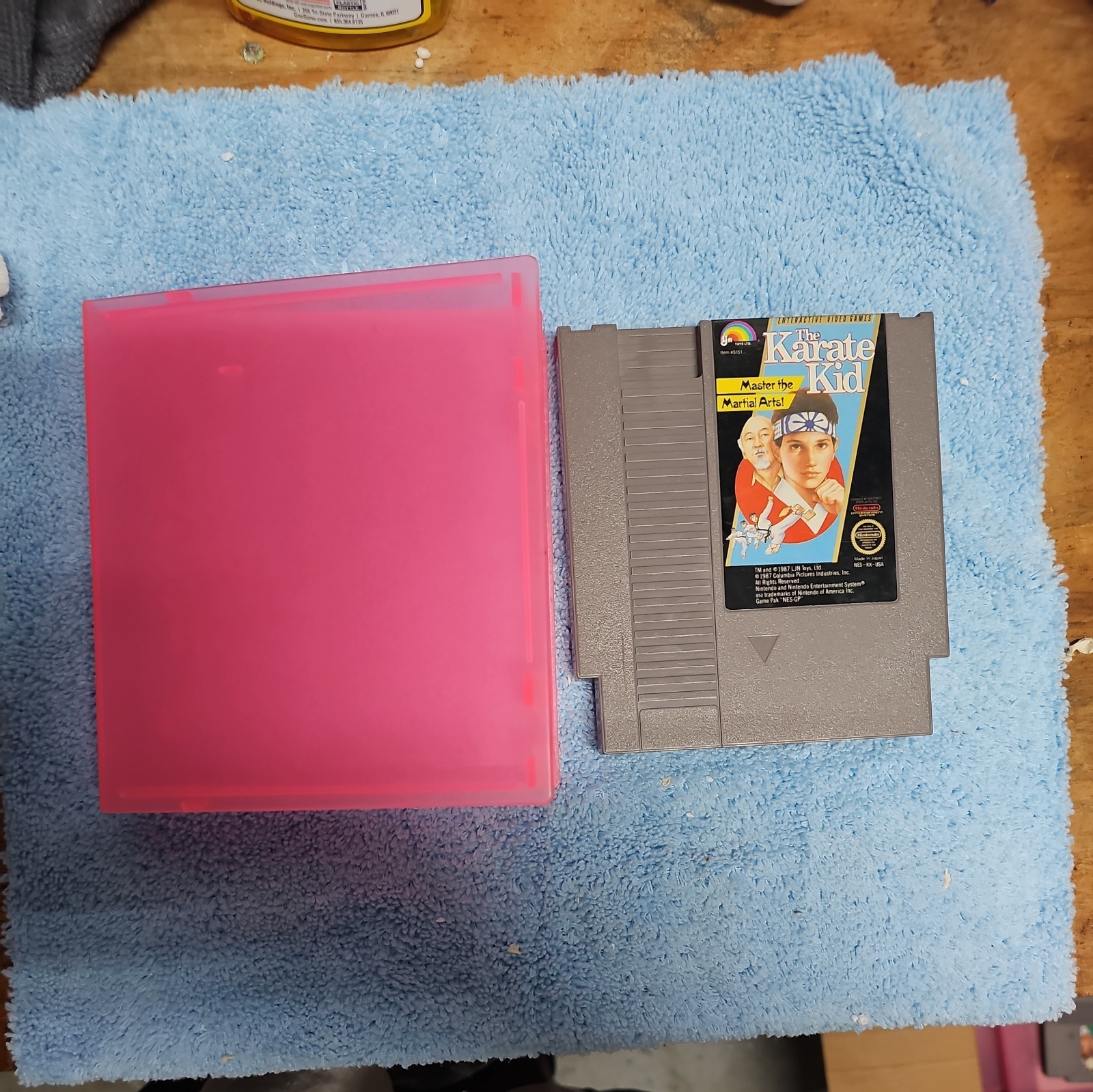 Karate Kid NES  1987 Nintendo Entertainment System & Case - UNTESTED 