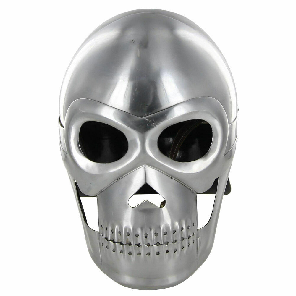 Medieval Skeleton Skull Helmet Armor Spartan Greek LARP Reenactment Costume Item