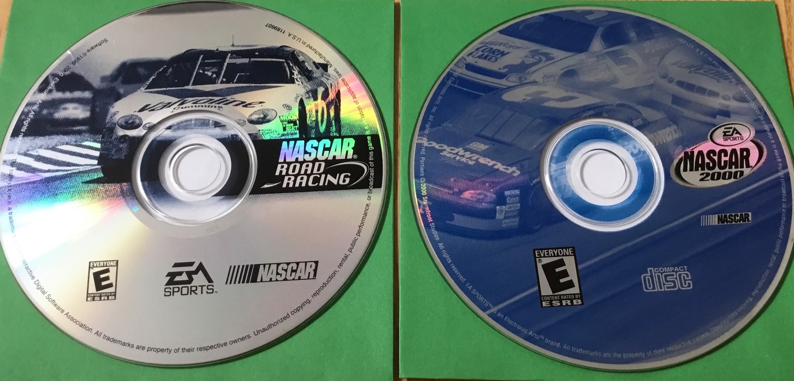NASCAR Road Racing + NASCAR 2000 EA Sports 1999 2000 PC Windows 95 98 lot of 2