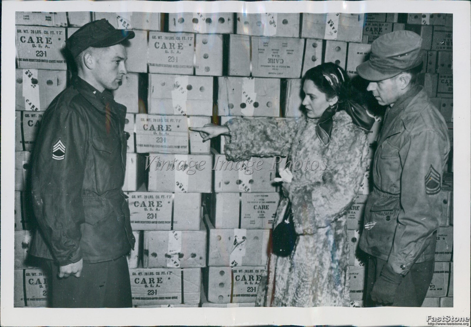 1953 Sfc Johnson Virginia Richardson Fritz Uncack Warehouse Wirephoto 5x7