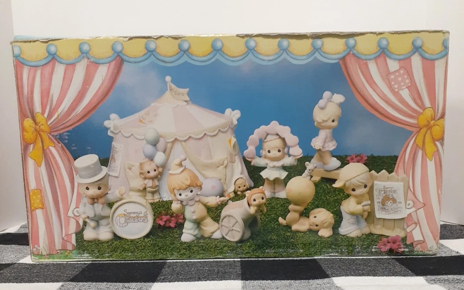 1994 Precious Moments #604070 Sammy\'s Circus 7 piece Limited Edition Set (NIB)