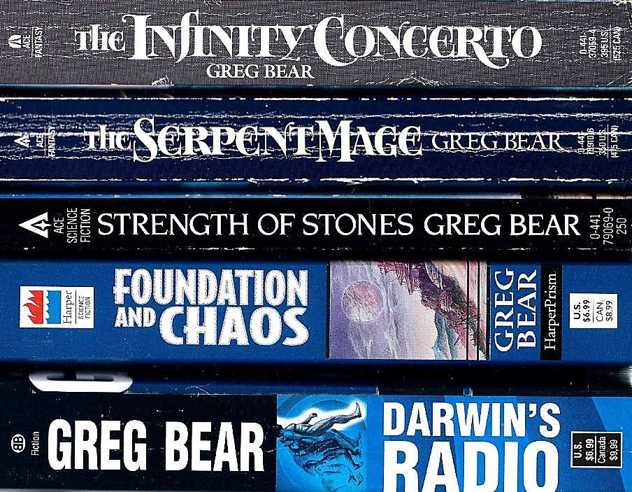 Lot of 5 Books by Greg Bear Darwin's Radio Infinity Concerto Sepent Mage More