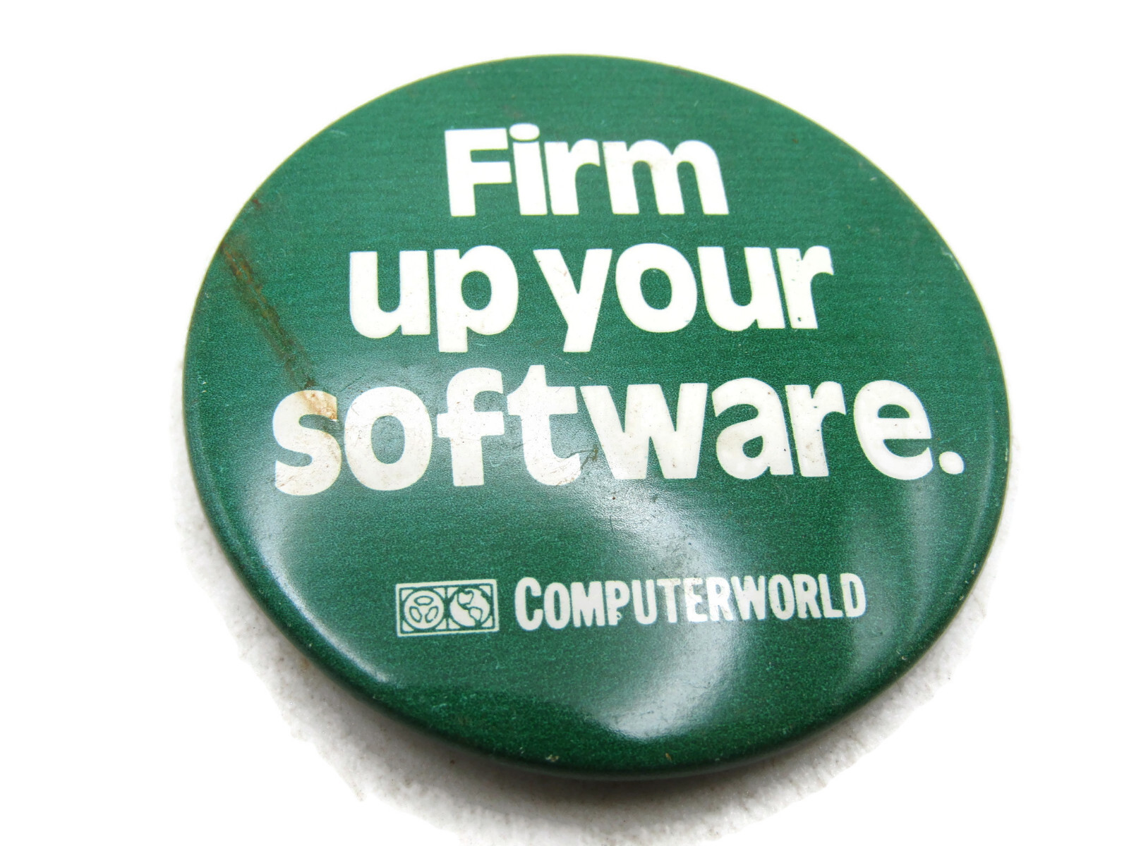 Vintage Computerworld Pinback Button \