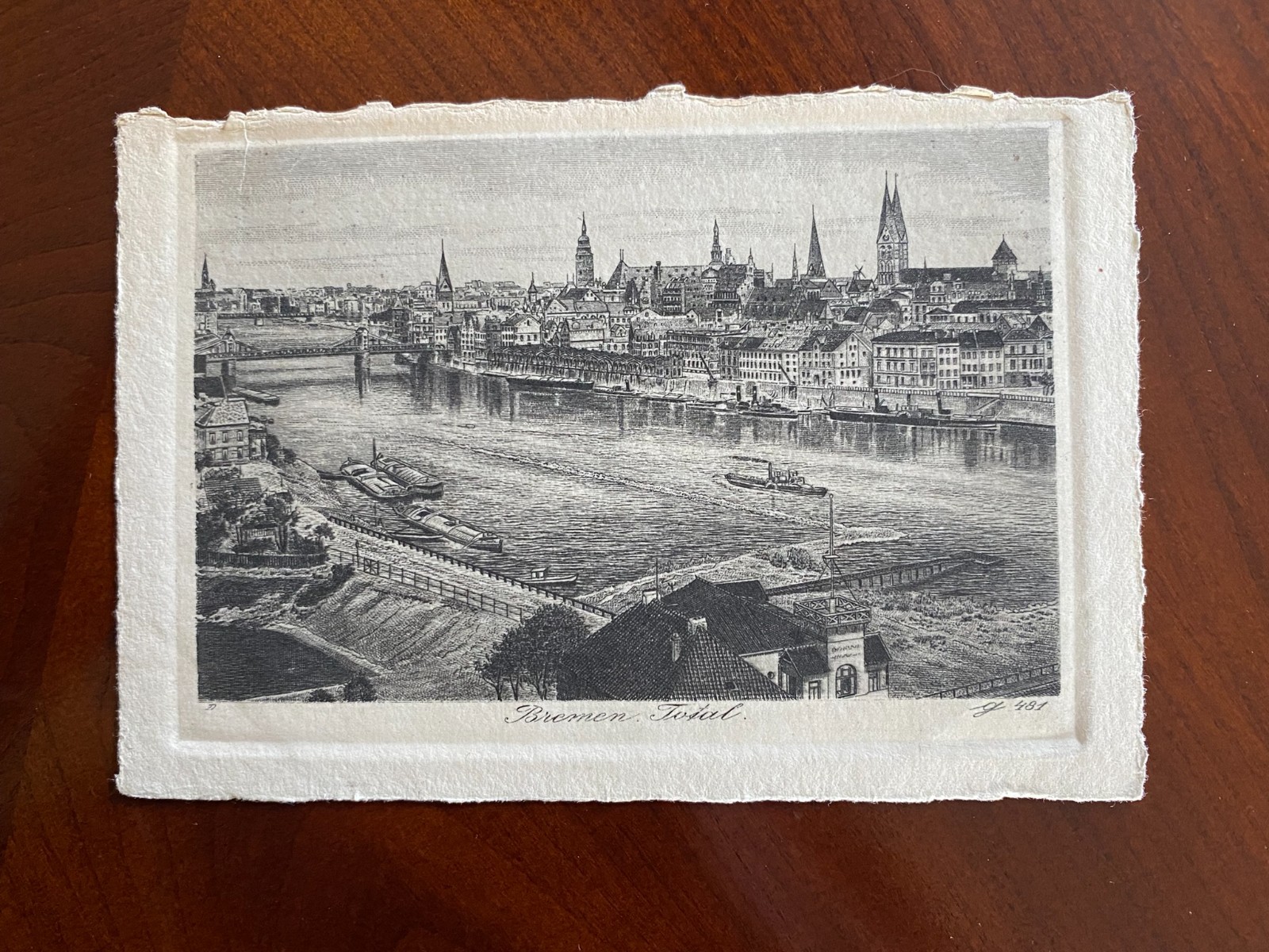 Vintage German Lithograph Postcards Bremen and Quedlinberg Fine Art YOU CHOOSE