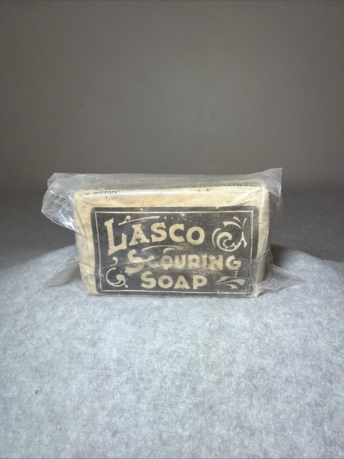 Vintage Lasco Scouring Soap Bar Original Wrapper Old Stock 