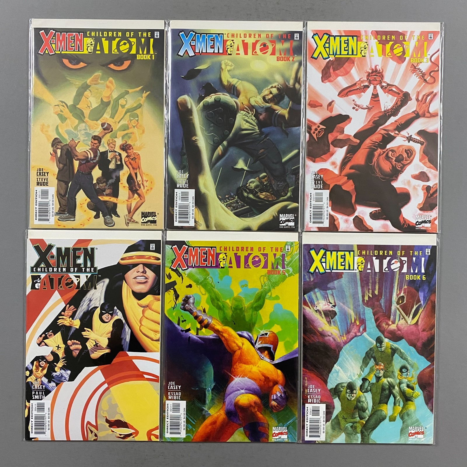 X-MEN CHILDREN OF THE ATOM 1-6 COMPLETE SERIES (1999, MARVEL COMICS)