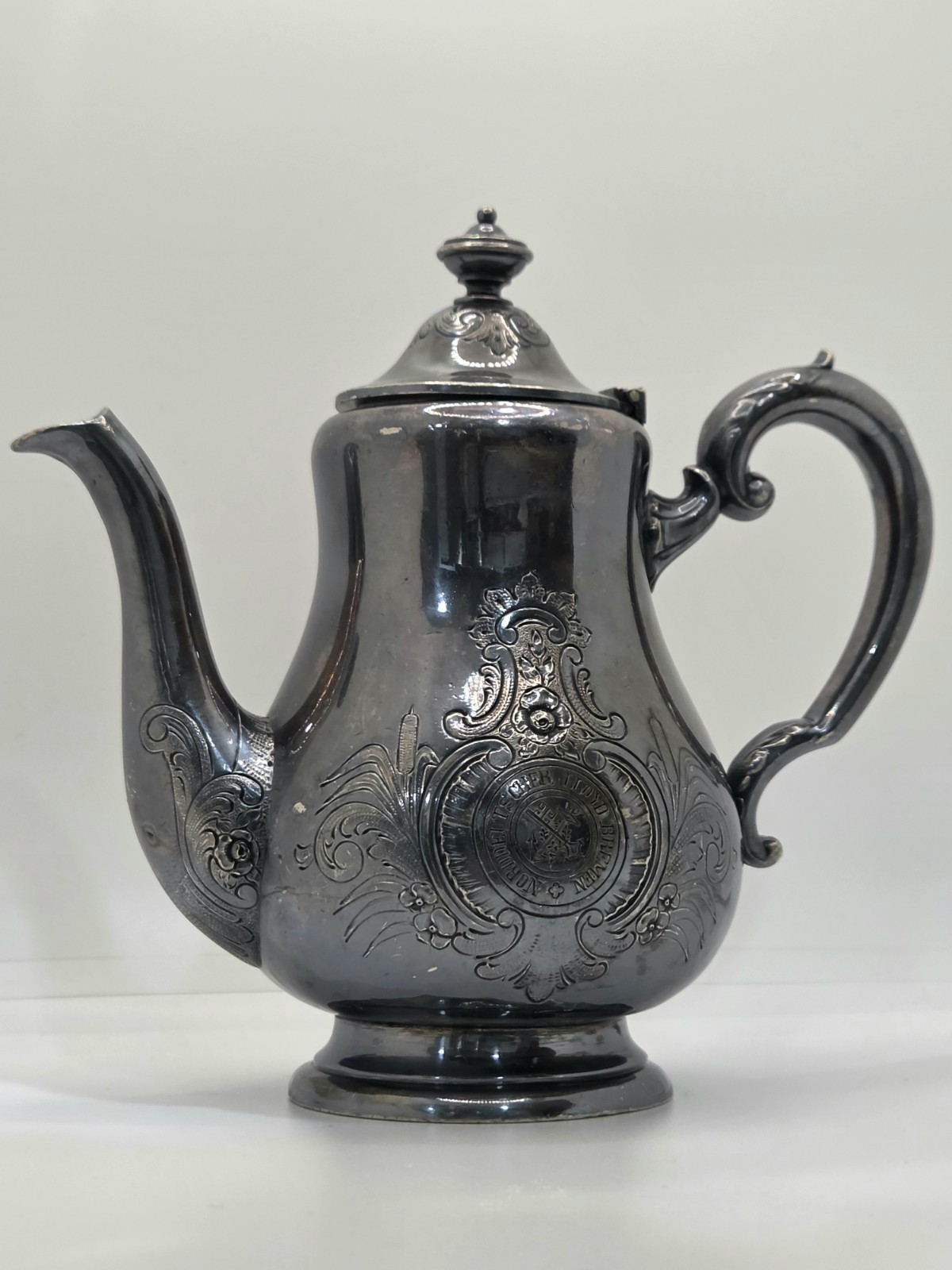 NORDDEUTSCHER LLOYD BREMEN Tea Pot, Silver Plate #29 By Wilkens of Bremen.