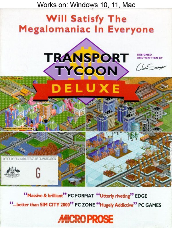 Transport Tycoon Deluxe PC Mac Game Windows 10 11