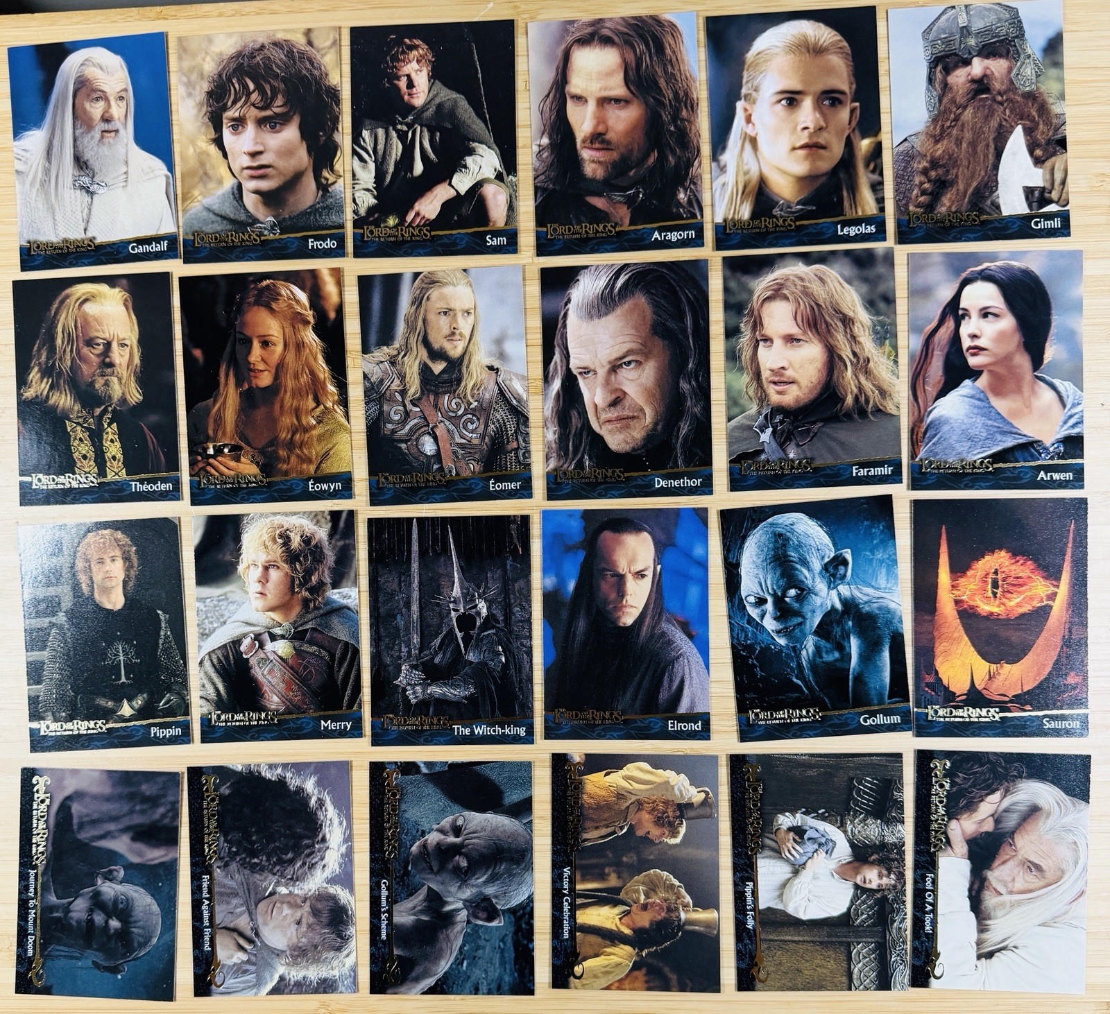 2003 Topps Lord of the Rings Return of the King Complete 90 Card Set View All 90