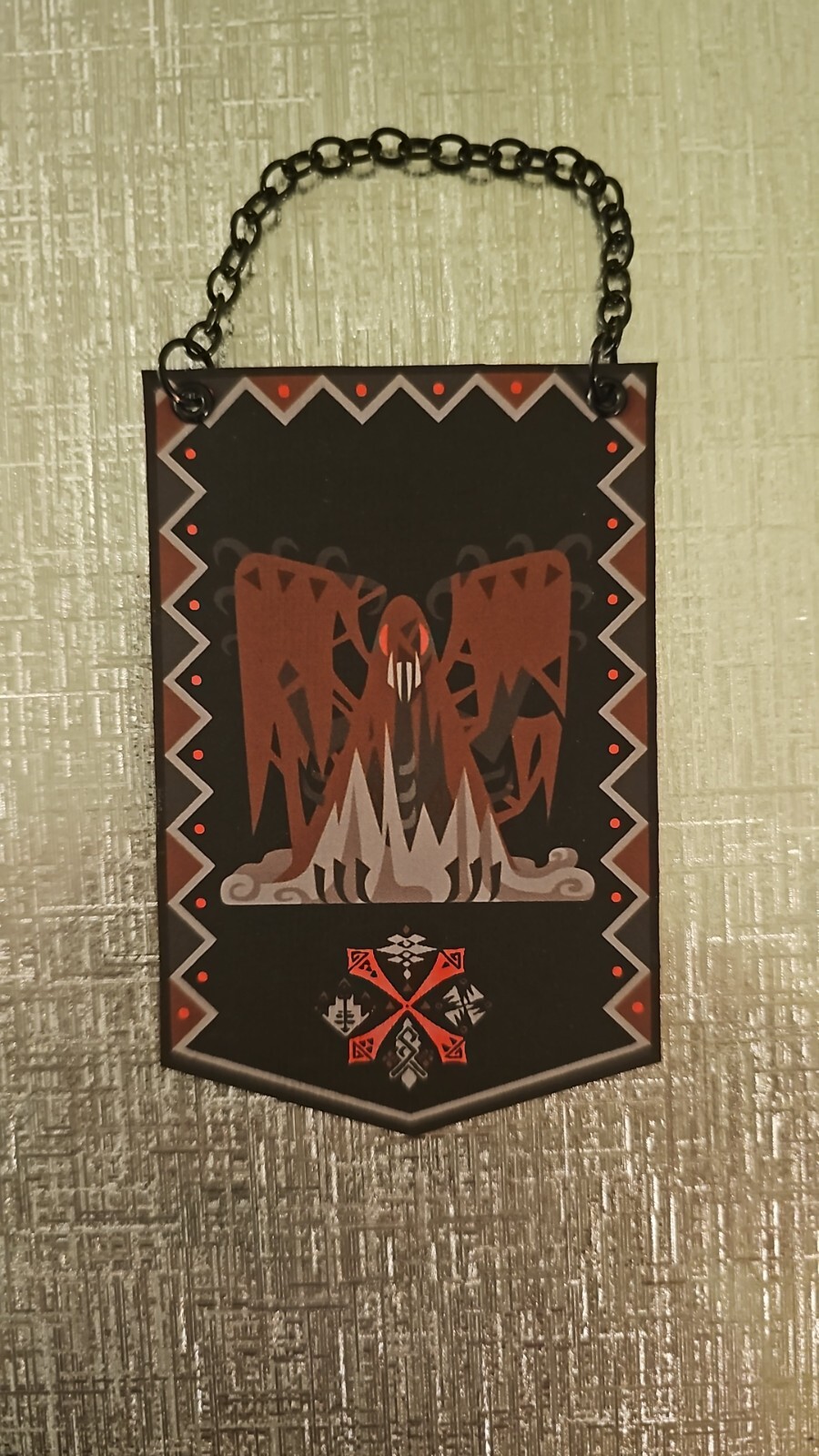 Monster Hunter Elder Dragon Vaal Hazak Custom Made Mini Cloth Banner