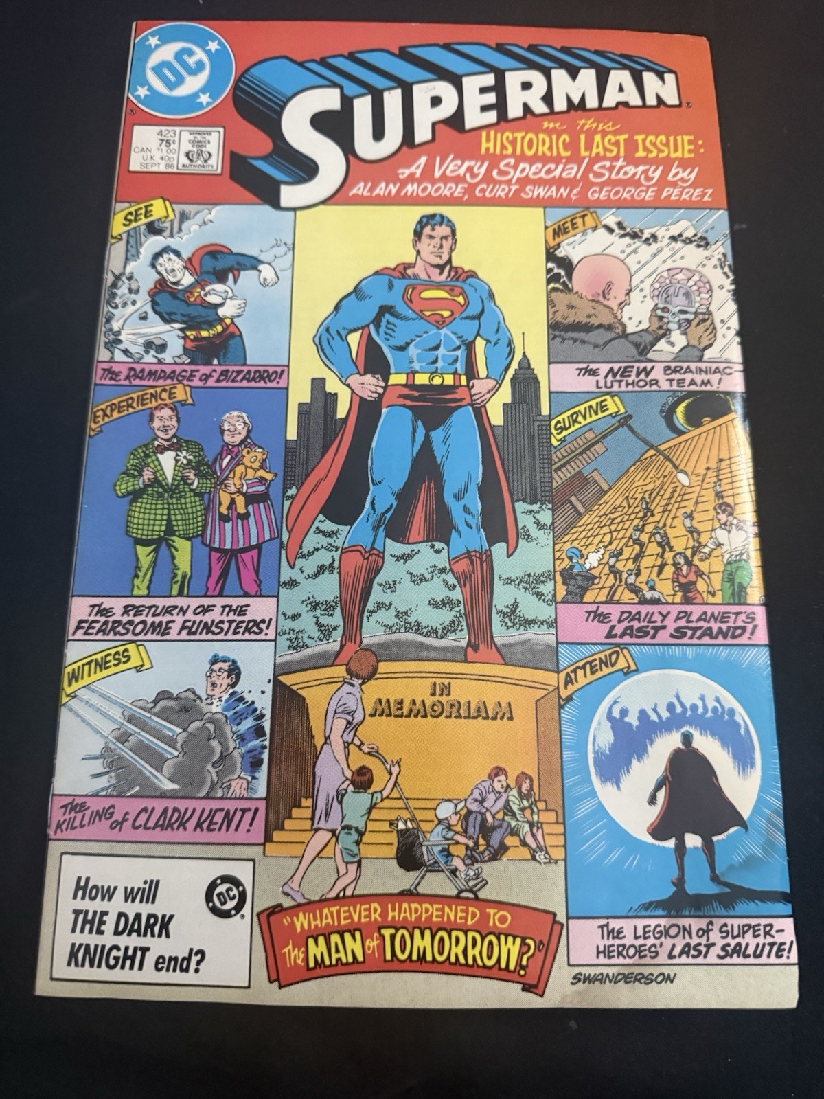 🔥DC Comics 🔥Superman #423 1986 Rare VF/F Comic Key Moore