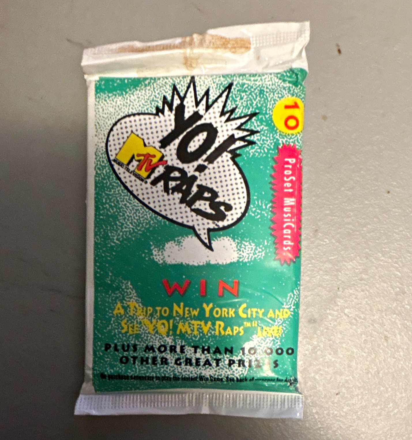 MTV ProSet Musicards Yo Raps Trading Card Pack, 10 Cards (1 Pack)