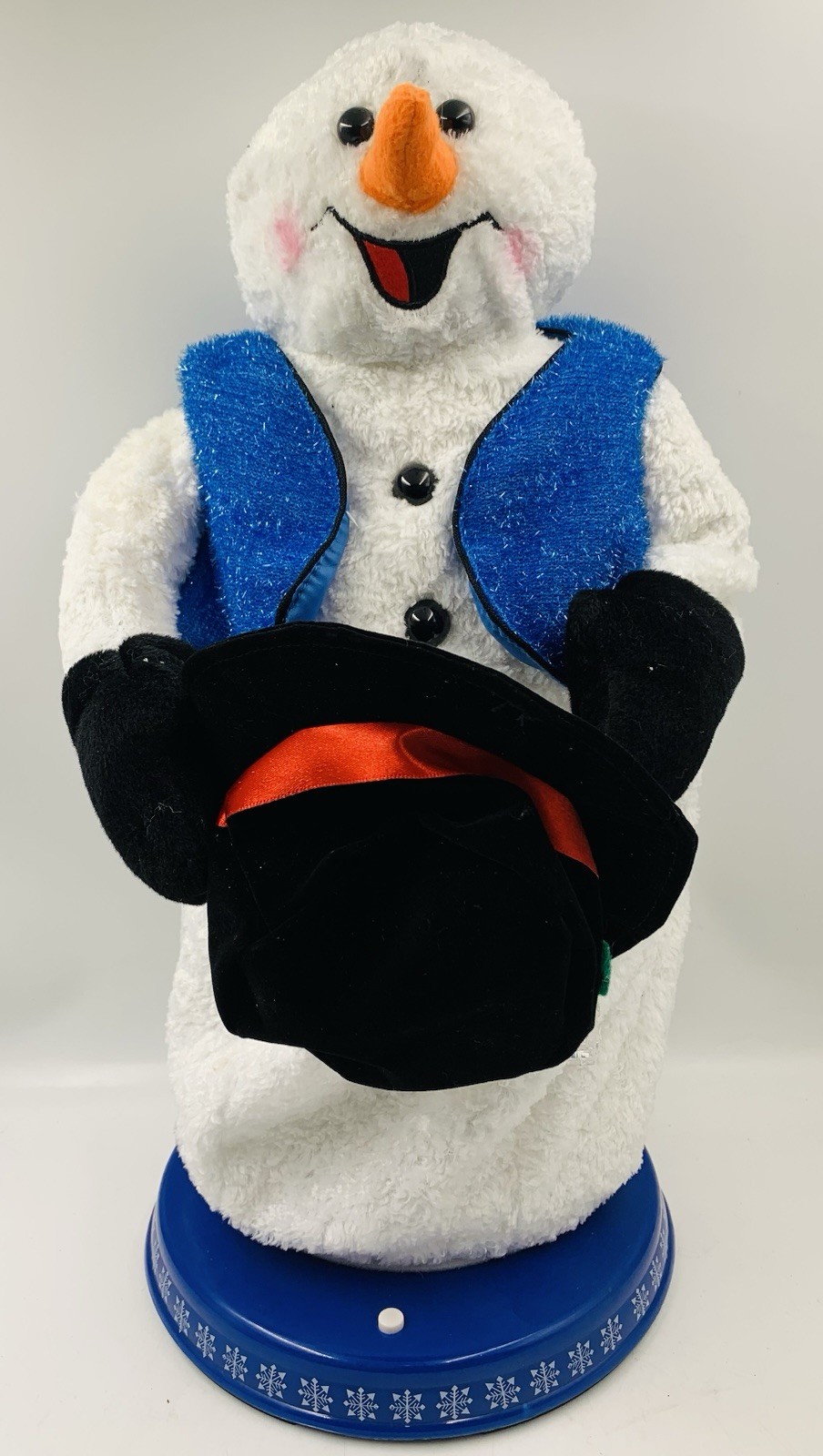 Vintage Gemmy Animated Spinning Snowflake Snowman Singing Dancing Snow Miser