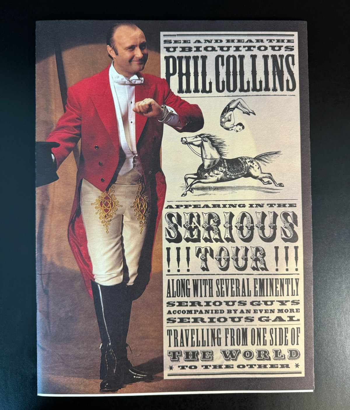 Vintage Phil Collins Serious Tour 1990 Concert Program Souvenir Book