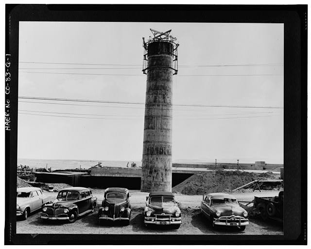 Photo:Golden CO Rocky Flats Plant Building 881 Air Stack Construction 1952