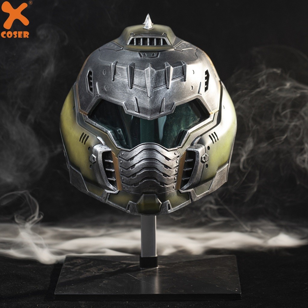Xcoser 2025 Doom:The Dark Ages Doom Guy Helmet Resin Replica Halloween Cosplay
