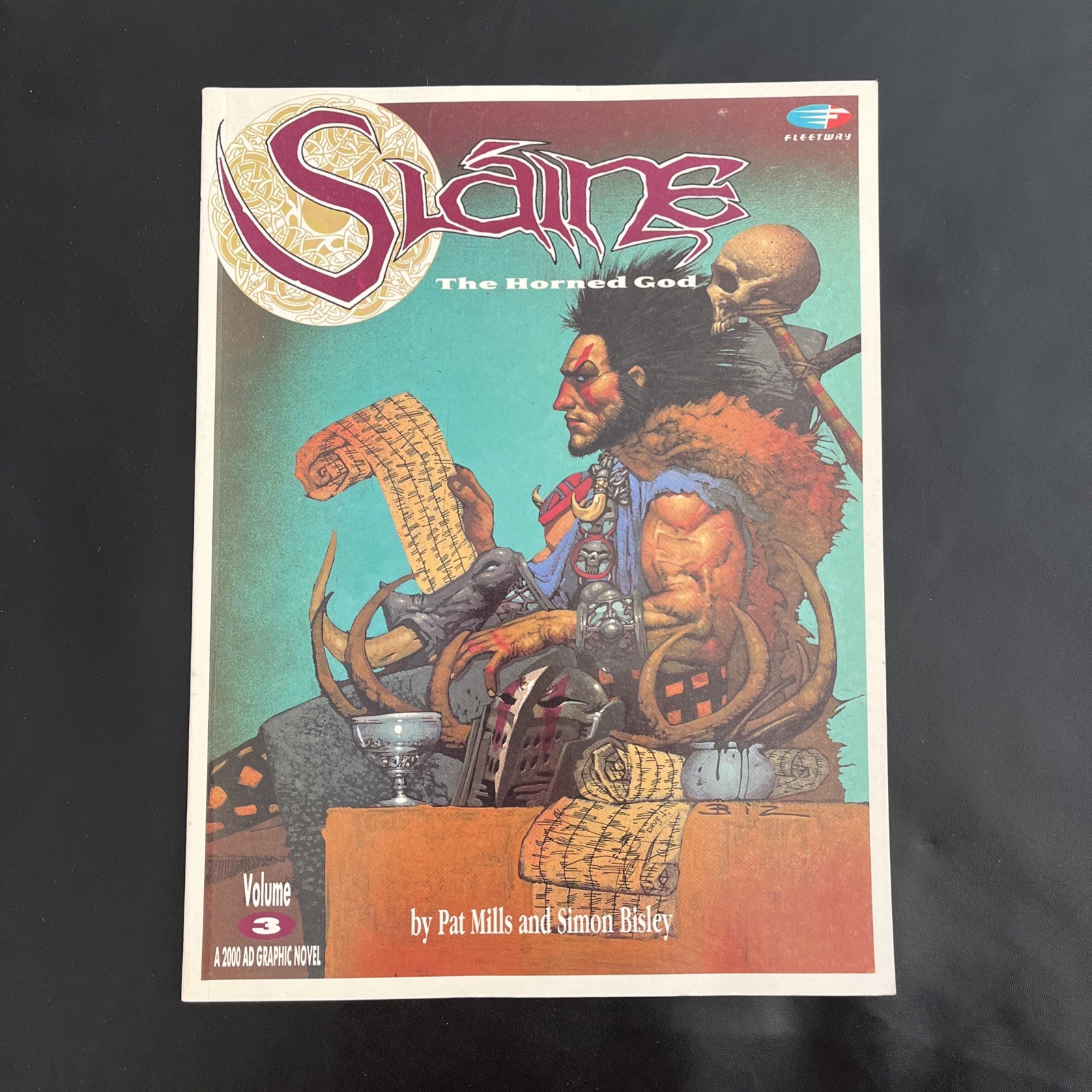VG 1991 SLAINE THE HORNED GOD Volume 3 ~ Simon Bisley Pat Mills Fleetway 2000 AD