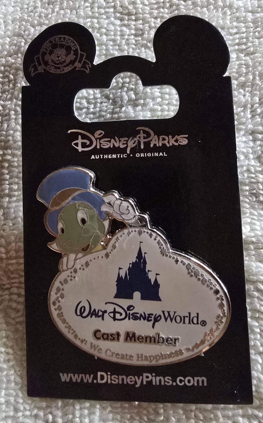 Walt Disney World Cast Member Exclusive Disney Pin Trading Jiminy Cricket NEW 1A