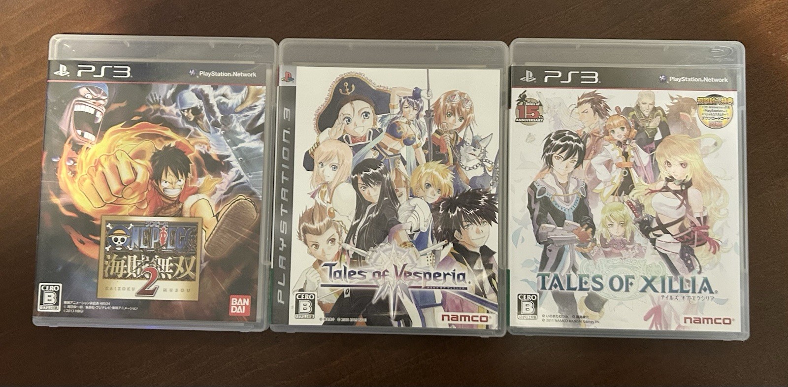 One Piece Pirate Warriors/Tales Of Vesperia/Tales Of Xillia PS3 Bundle Japanese