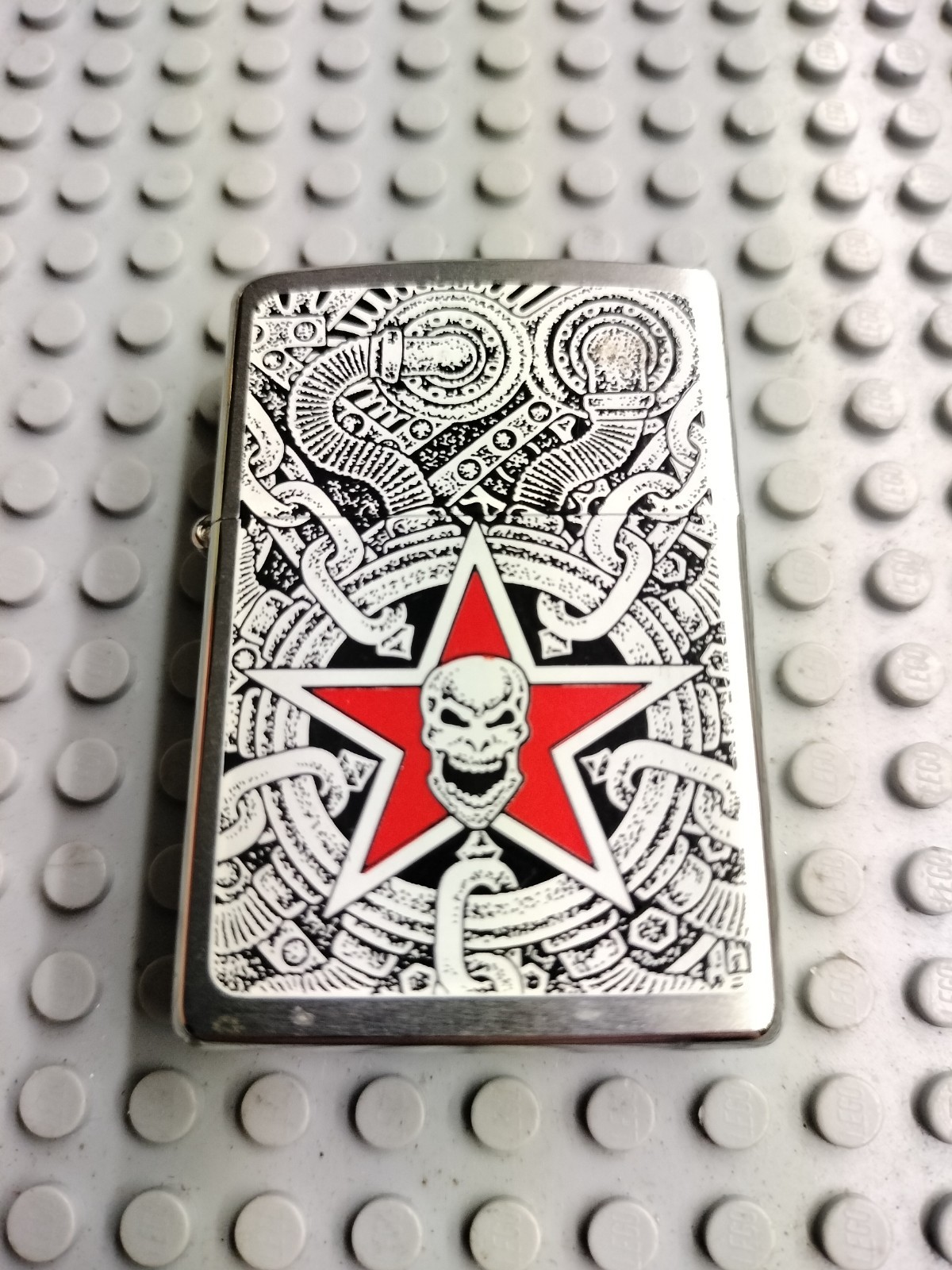 NEW SEALED 2007 ZIPPO LIGHTER INDUSTRIAL SKULL - NO BOX