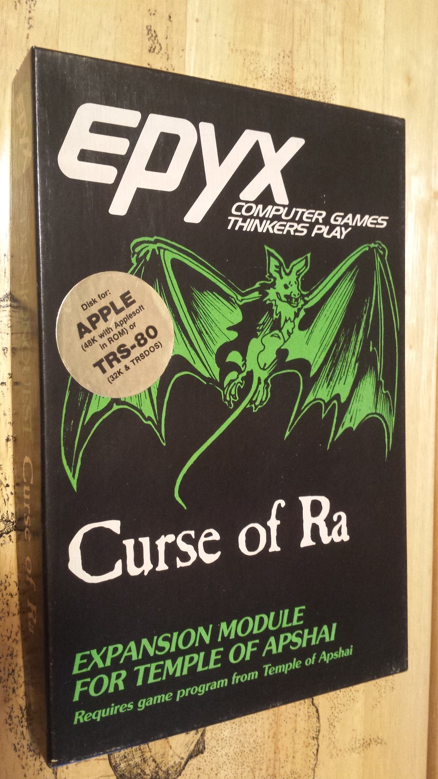 Curse of Ra By EPYX for Apple II+,IIe,IIc,IIgs & TRS-80 1982 