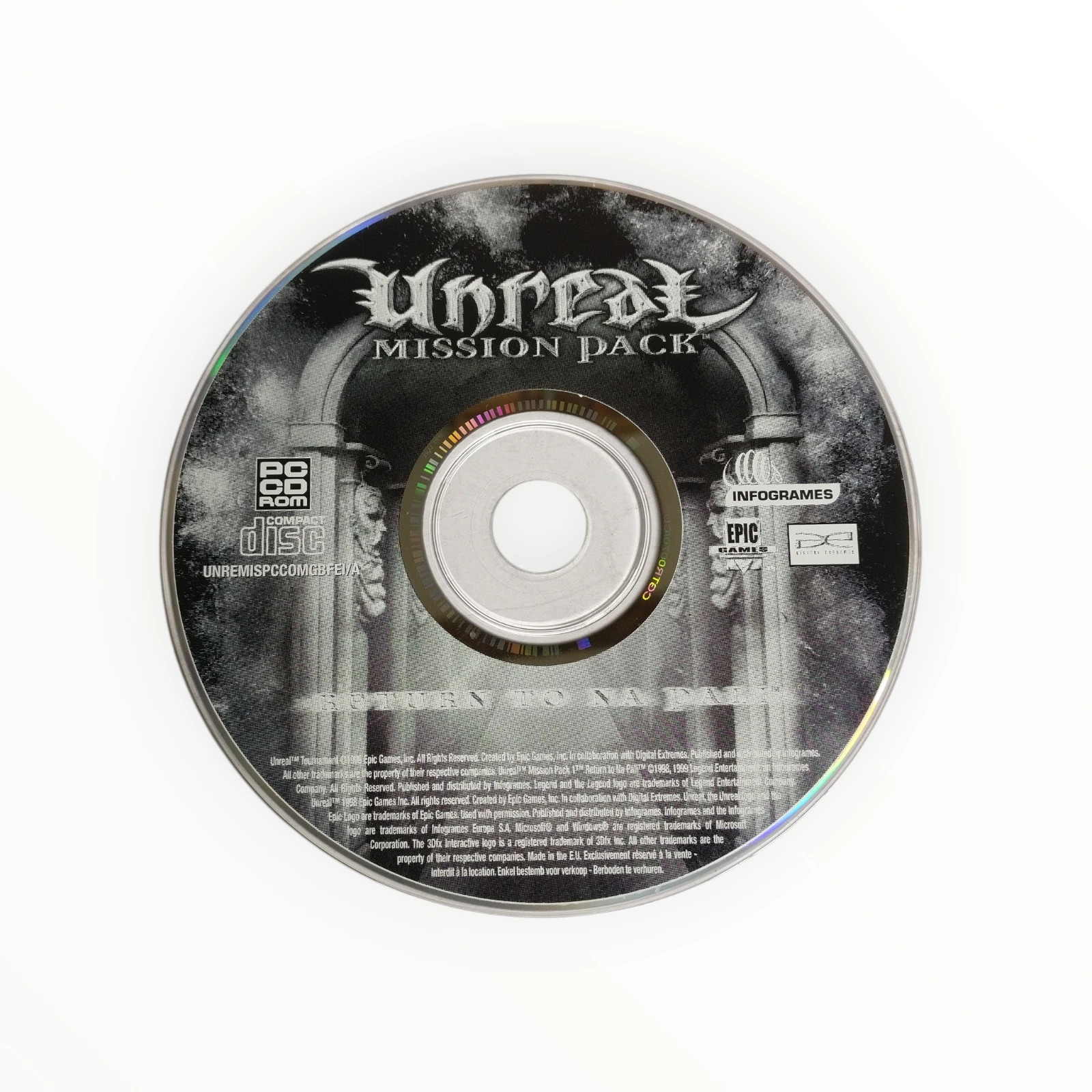Unreal Return to Na Pali PC Expansion CD Only Epic MegaGames 1999 EU
