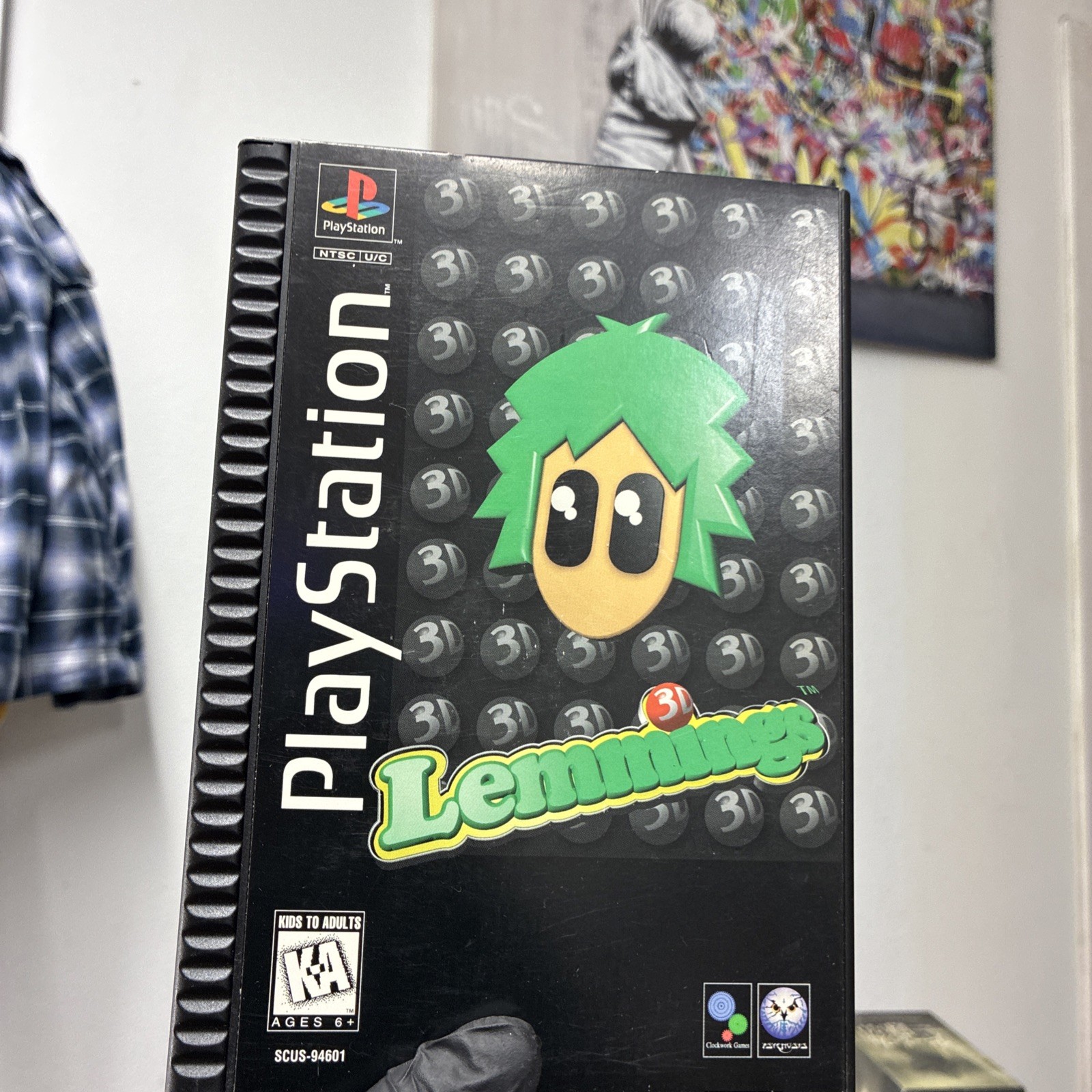 Lemmings 3D for PlayStation 1 (1995) PS1 Long Box Complete w/ Manual/FOAM  CIB