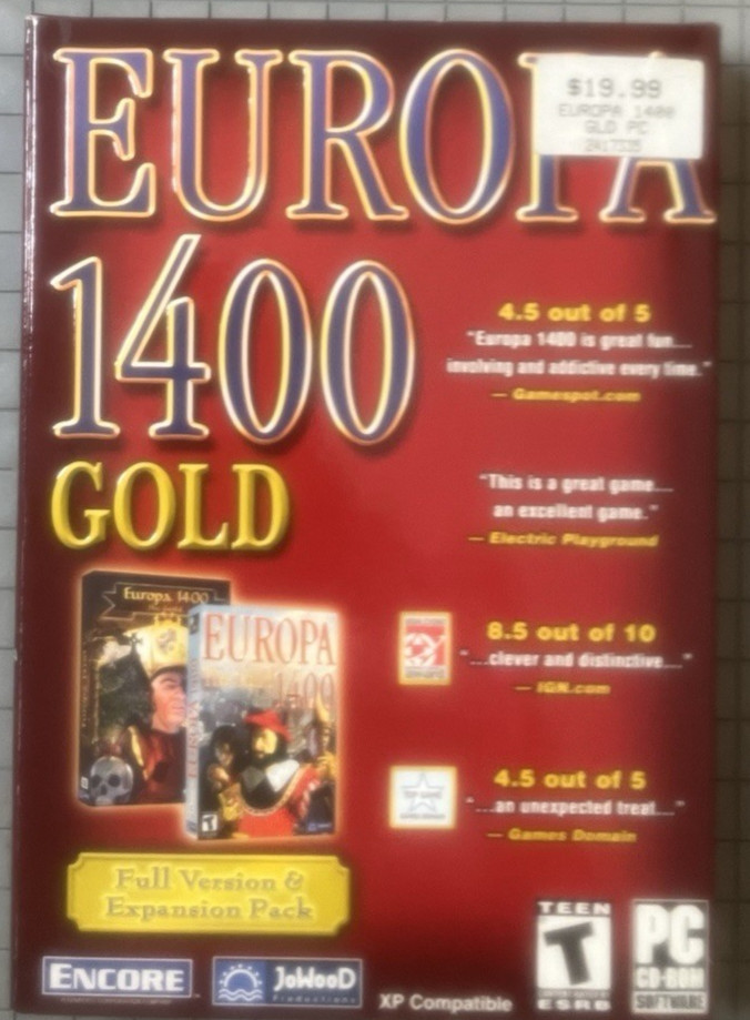 Europa 1400 Gold PC – Small Big Box Complete, 2 Discs, Manual