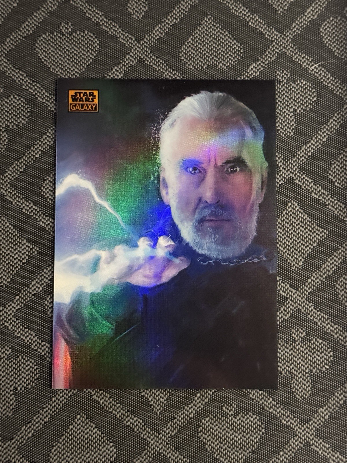 2026 Topps Chrome Star Wars Galaxy Orange Refractor #92 Count Dooku /25