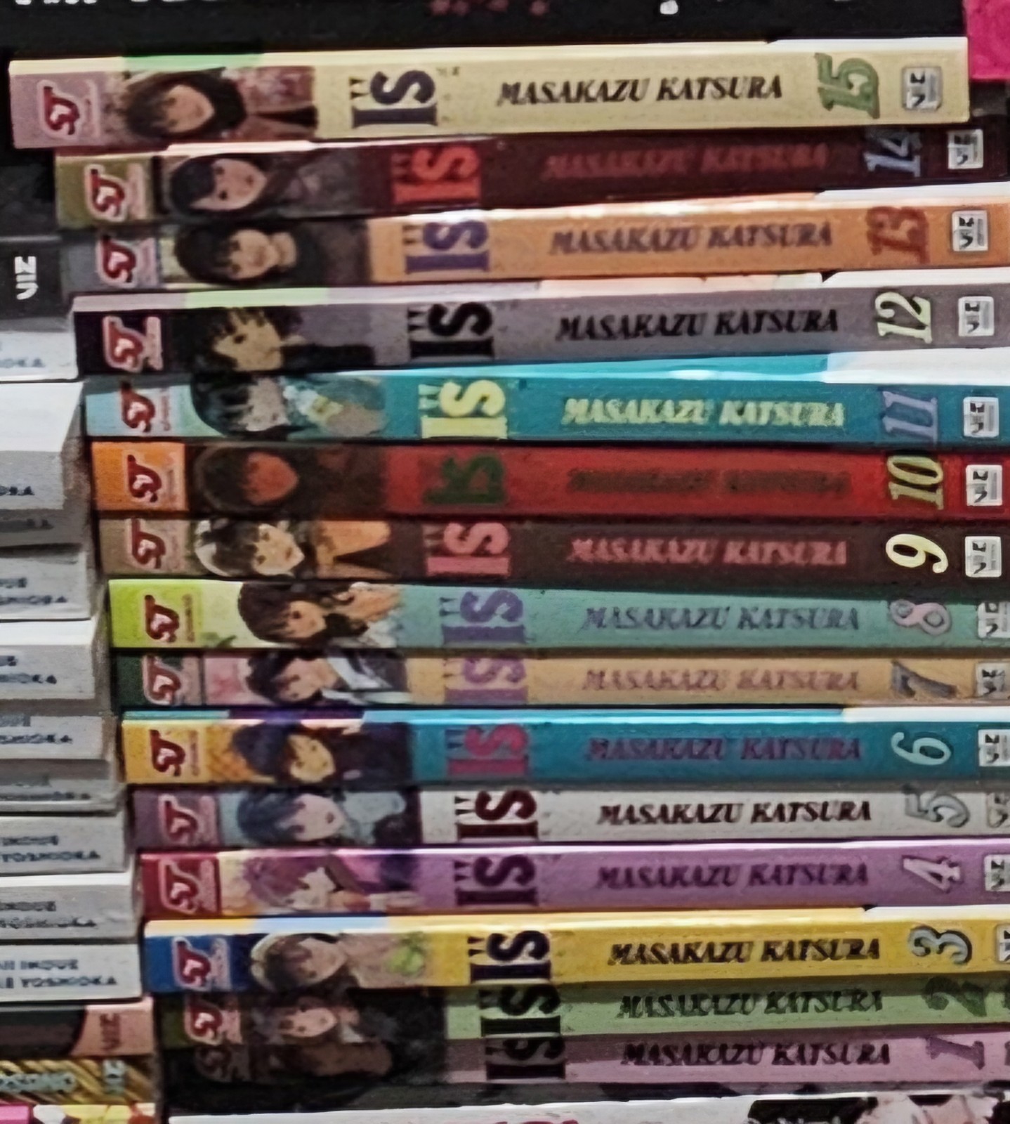 I''s Manga Volumes 1-15 Complete Set by Masakazu Katsura VIZ Shonen