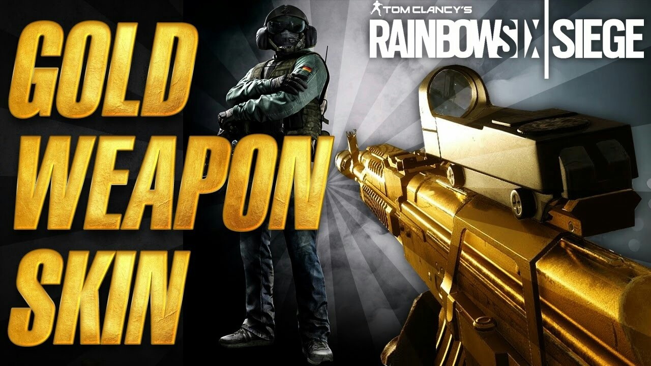 Rainbow Six Siege Gold Weapons Skin Pack Day One DLC for Playstation 4 5 PS4 PS5