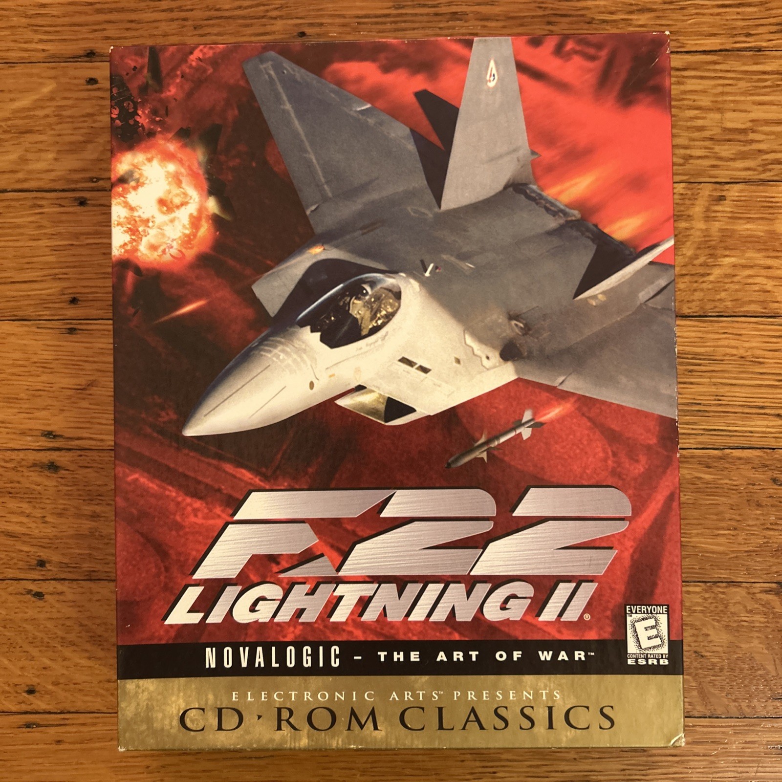 F-22 Lightning 2 Novalogic- The Art Of War Windows 95 Big Box PC Game INCOMPLETE