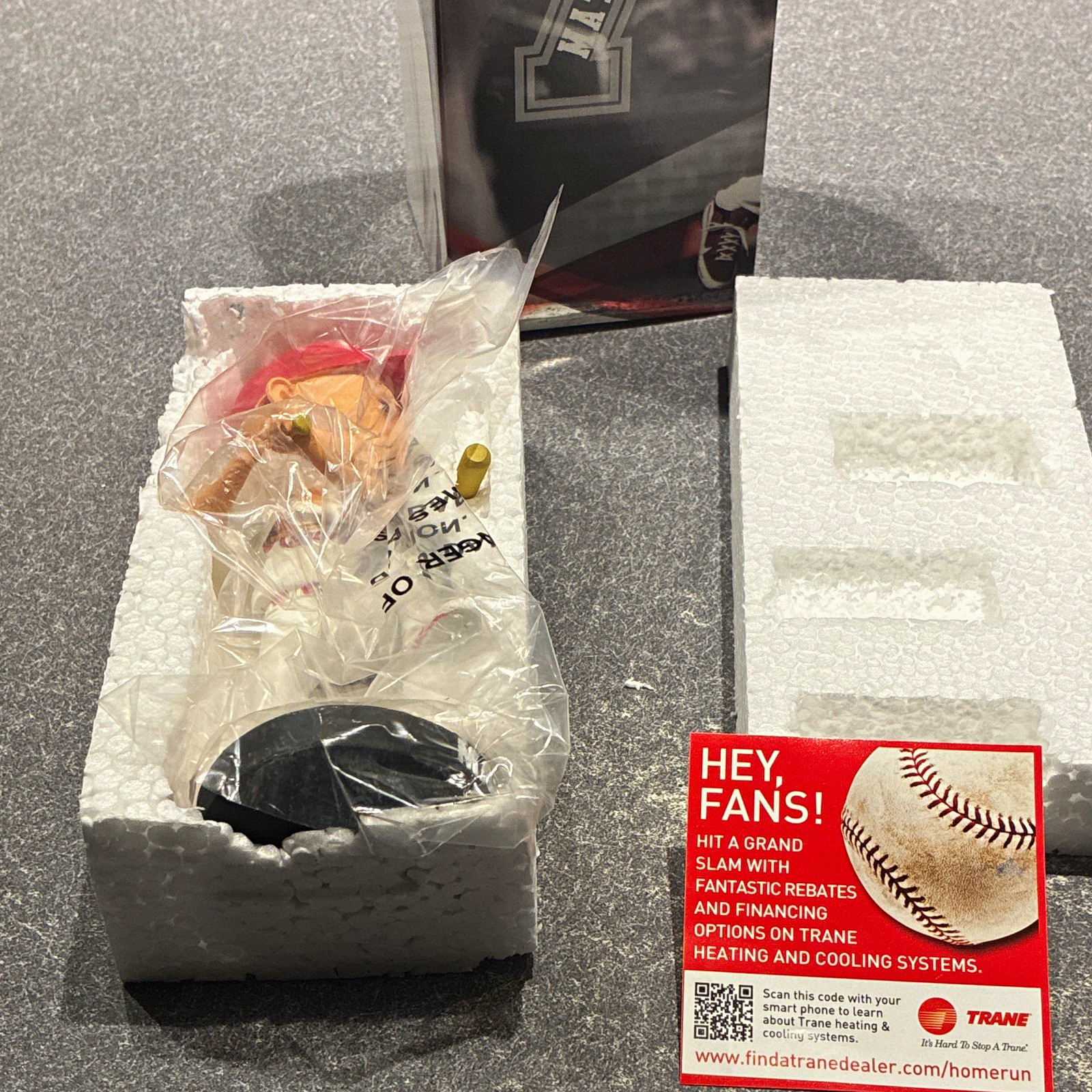 Trane Matt Holliday Baseball Bobblehead, Plastic, Red/White, Box Opened