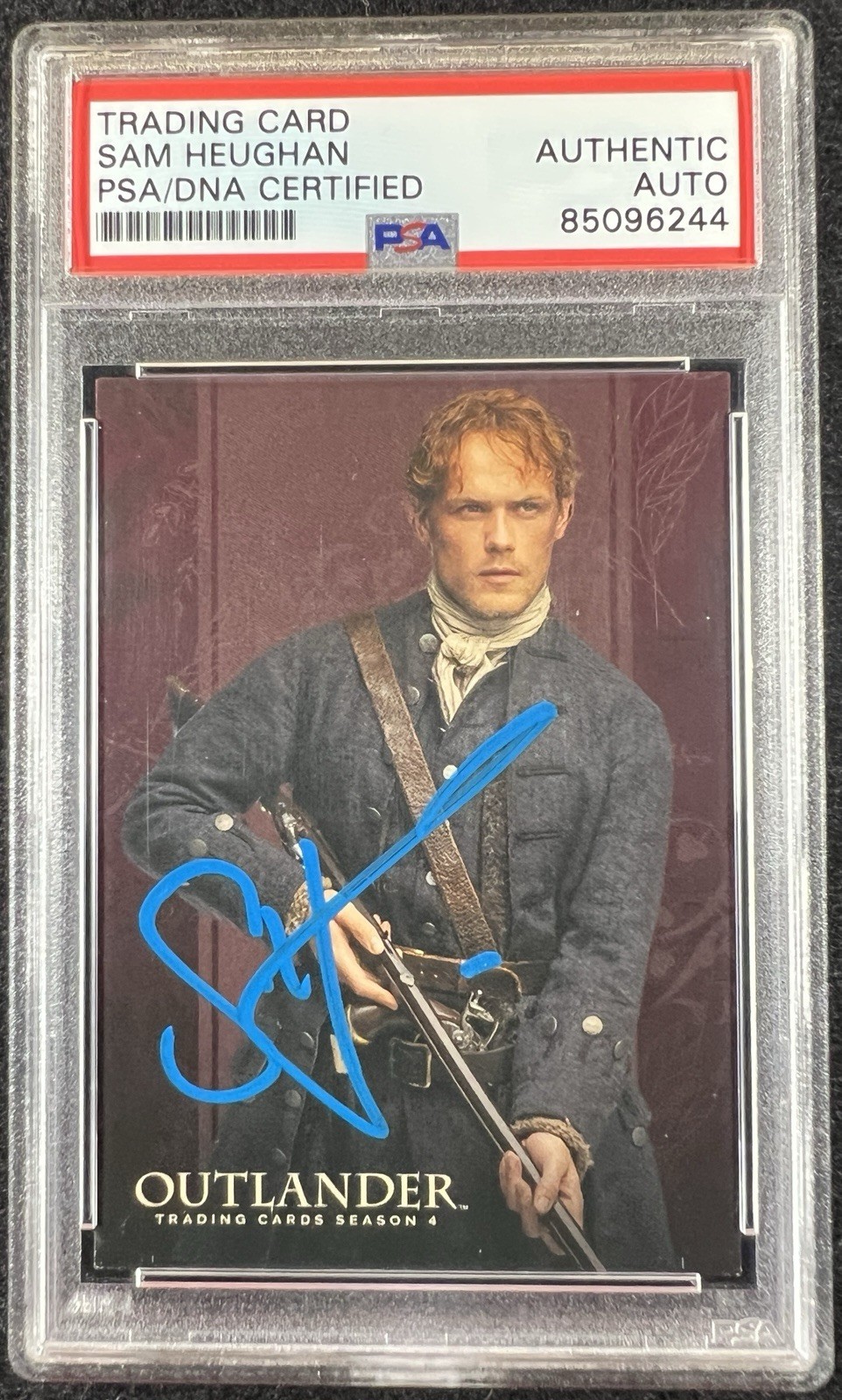 2020 Cryptozoic Outlander Season 4 Sam Heughan #C2 SIGNED SIGNATURE AUTO - PSA