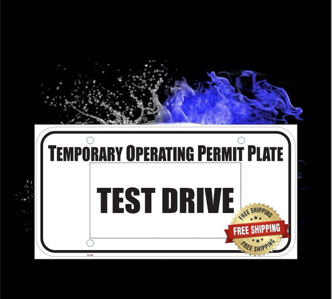 Test Drive Dealer Plate Tag