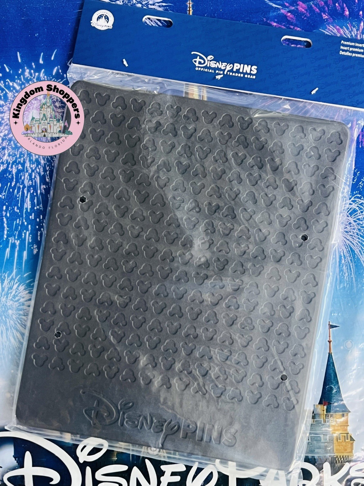2026 Disney Parks Black Pin Collector Premium Insert Board 9.5 x 11.5” New
