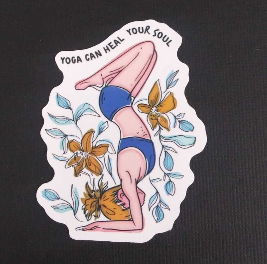 Yoga Can Heal Your Soul Yoga Sticker 2.58