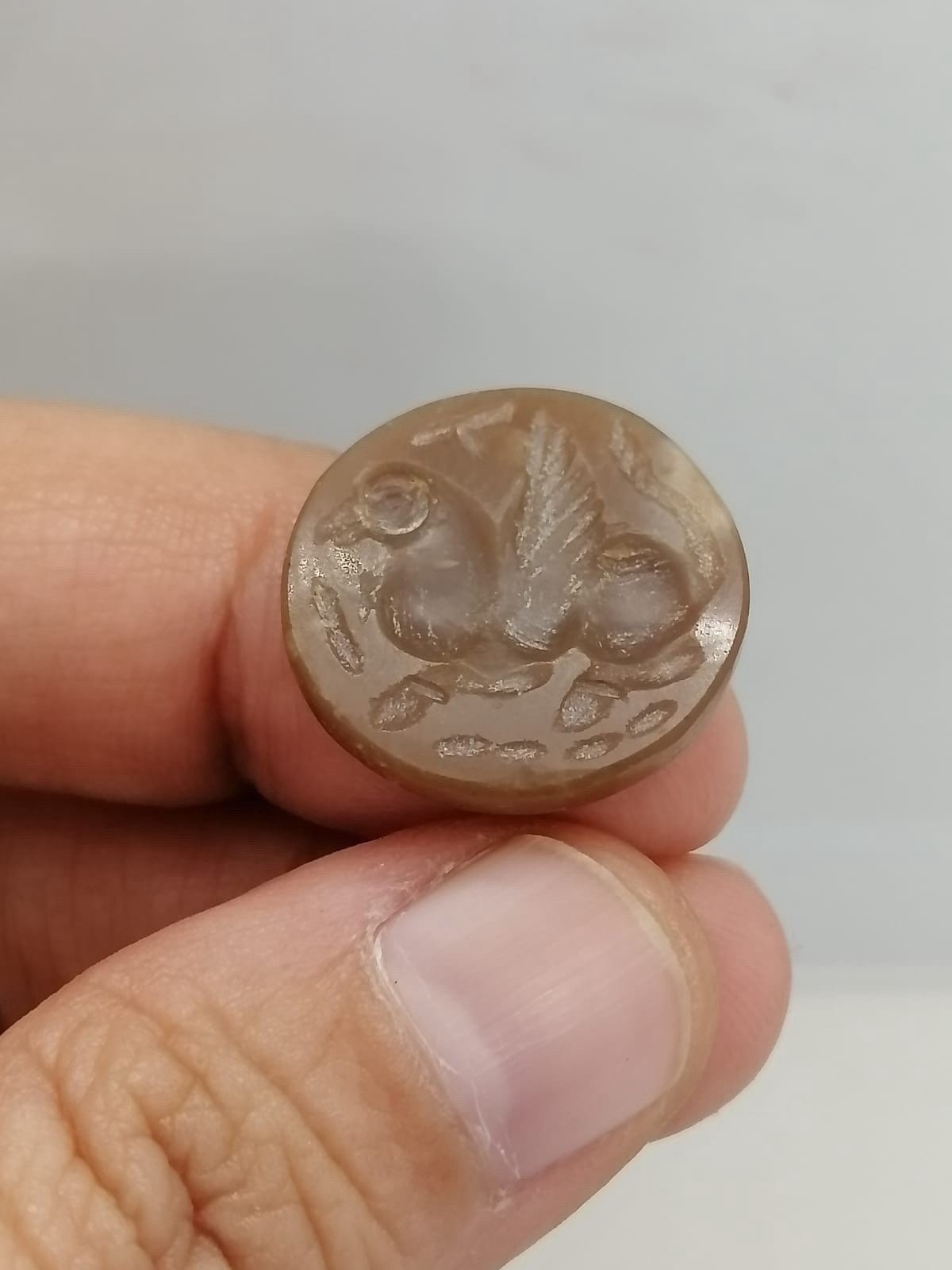 Sphinx Roman Old Agate Intaglio Stone Unique Stamp Seal