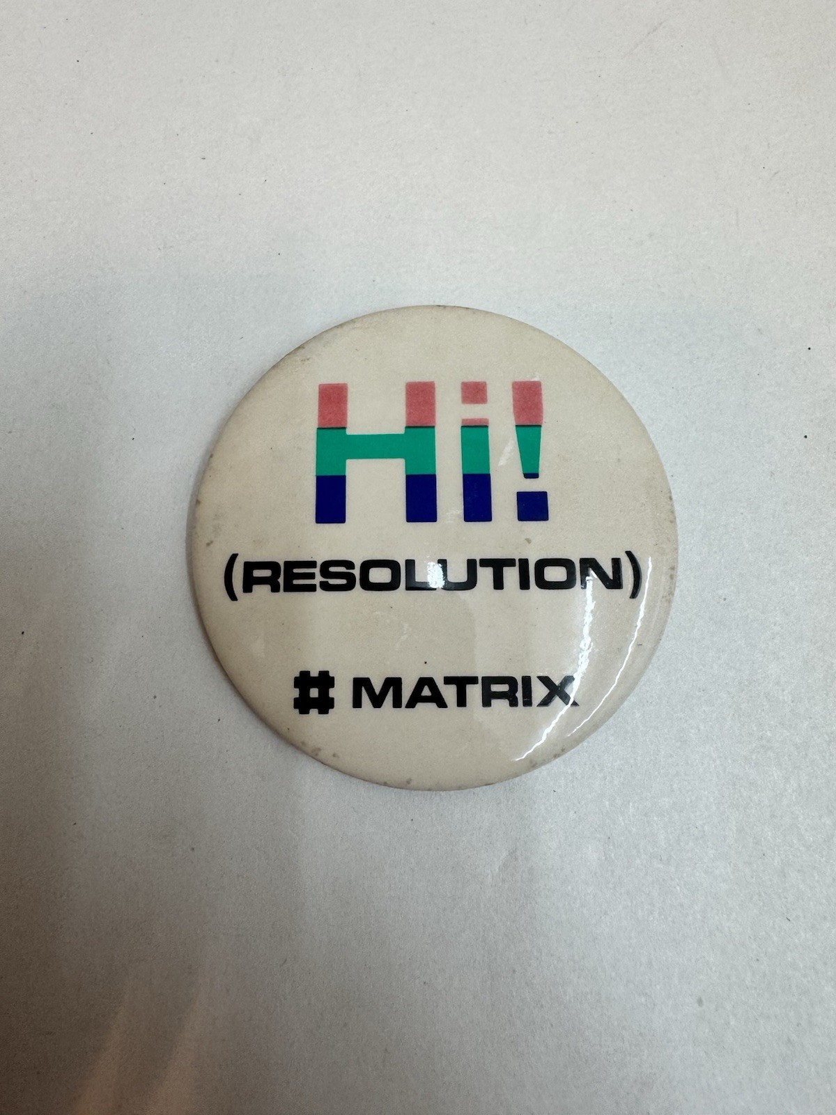 hi resolution matrix button pin vintage computing 3