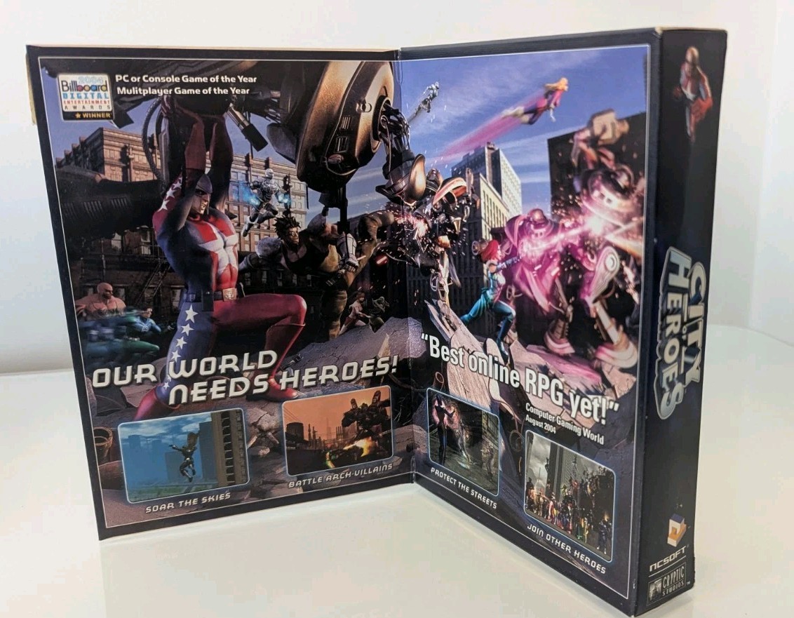 City Of Heroes PC CD-ROM Online NEW SEALED BOX
